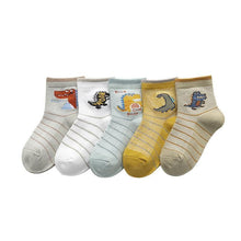Load image into Gallery viewer, 5 Pairs Kids Socks Striped Sock for Children Fashion Sports Elastic Socks Spring Autumn Summer Breathable Soft Socks For Kids