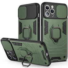 Load image into Gallery viewer, Heavy Duty Protective Phone Case Built-in Rotating Ring Kickstand Shockproof Case Camera Protection Armor Phone Case For iPhone 13 Pro Max 12 11 XR XS Max Shockproof Bumper Ring Holder Back Cover