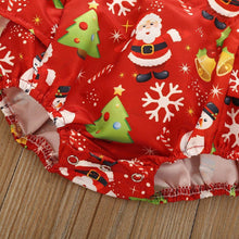 Load image into Gallery viewer, New Christmas Princess Set Newborn Baby Girls Suspender Dress Romper Bodysuit And Hairband Set