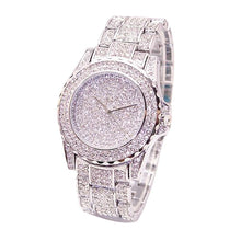 Load image into Gallery viewer, Fashion Watch Women Luxury Round Quartz Watch Wrist Watches for Women Shiny Gold Sliver Watches Wrist Watch For Ladies Gift