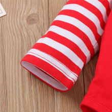 Load image into Gallery viewer, 3PCS Romper Jumpsuits+Striped Pant Christmas Clothes Set Kids for Infant Boys/Girls In Christmas Printed Design