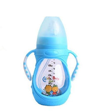 Load image into Gallery viewer, Infant Food Silicone Glass Feeding Bottle For Baby Feeding Bottle Children Drink Water to Feed Glass For Baby