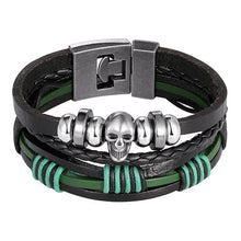Load image into Gallery viewer, Trendy Modern Jewelry Leather Bracelet Men Braided Multilayer Anchor Bracelets Ladies Rope Chain for Male Jewelry Classic Style