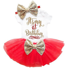 Load image into Gallery viewer, Princess Girls Tutu Dress Toddler Kids Clothes Baby Baptism 1st First Birthday Outfits Dress For Birthday Party