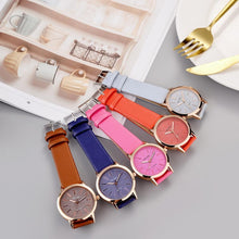 Load image into Gallery viewer, Sky watch women lady watch for woman Casual Quartz Leather Band Analog women clock luxury Wristwatch For Women and Girls