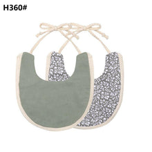 Load image into Gallery viewer, Infant Baby Bib Kid Toddler Dinner Feeding Tassel Double-side Cotton Linen Burp Cloths Saliva Towel For Baby