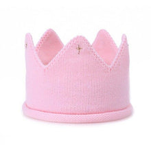 Load image into Gallery viewer, Modern Luxury New Trend Baby Hat Girls and Boys Crown Knitted Cap Toddler Empty Top Hats Newborn Design Woolen Yarn Bonnet For Kids