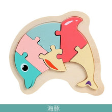 Load image into Gallery viewer, Wooden Children Colorful Animal Stevvex Puzzle for Toddler Creative Puzzle Early Educational Toys for Boys and Girls 2-4