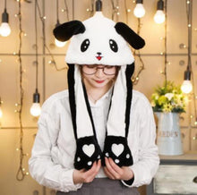 Load image into Gallery viewer, Modern Elegant Winter Interesting Girls Animals Ear Moving Jumping Hats Children and Adults Women Warm Rabbit Winter Caps In Modern Design