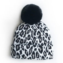 Load image into Gallery viewer, Matching Family Outfits Leopard Children Hats Mother Kids Hats Winter Kids Caps For Mother & Daughter in Elegan Leopard Design