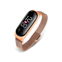 Load image into Gallery viewer, STEVVEX Men's Business Electronic Watch Simple Luxury Steel Belt Folding Buckle Sports Digital Watch For Men and woman
