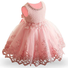 Load image into Gallery viewer, Luxury Modern Baby Girl Christmas Dress Newborn Baby Girls Bow Dresses For Baby 1st Year Birthday Party