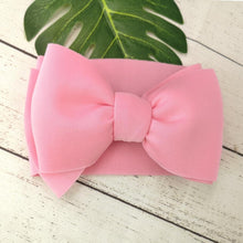 Load image into Gallery viewer, Modern Luxury Big Puff Bow Baby Girl Headbands for Girls Baby Turban Headband For Girls Baby