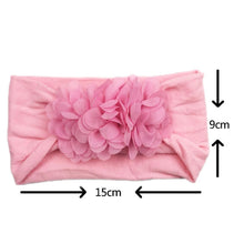 Load image into Gallery viewer, Baby Bows headbands Turban Kids Artificial Floral Elastic Toddler Solid Headband Hair Band Bow For Girls