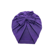 Load image into Gallery viewer, Luxury Modern Baby Headband Hat Bowknot Print Cotton Stretchy Turban Headband Infant Head Wrap Beanie Hat For Babies and Kids