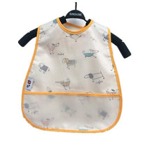 Load image into Gallery viewer, Modern Interesting Cartoon Adjustable Baby Bibs Waterproof Lunch Feeding Bibs Baby Cartoon Feeding Cloth Children Bib For Kids