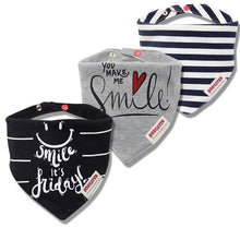 Load image into Gallery viewer, Cartoon Cotton Newborn Baby Boys and Girls Bibs Baby Towel Scarf Children Cravat Infant Kids Scarf