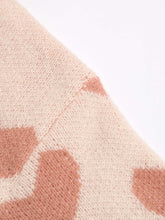 Load image into Gallery viewer, Heart Pattern Drop Shoulder Sweater | NCS