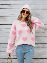 Load image into Gallery viewer, Heart Print Valentine's Day Crew Neck Sweater | NCS