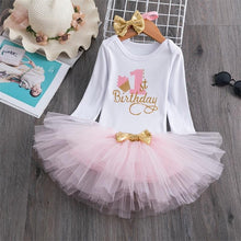 Load image into Gallery viewer, Modern New Tutu Dress Toddler Girls 1st Birthday Party Outfits Princess Costumes for 12 months Girls
