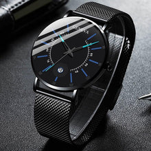 Load image into Gallery viewer, Men Watches Luxury Fashion Mens Business Watch Ultra Thin Stainless Steel Mesh Belt Quartz Wrist Watch For Men's and Boys