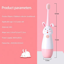 Load image into Gallery viewer, New Electric Toothbrush Cartoon Pattern Teethbrush Electric Teeth Tooth Brush For Kids with Soft Replacement Head Vibrating Toothbrush for Children Boys and Girls Age 3-13 IPX7 Waterproof Christmas Gift for Kids