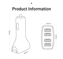 Load image into Gallery viewer, 30W 4 Ports Car Charger Quick Charge 3.0 Dual USB Adapter Fast Charging For Smartphones Car-Charger Gadgets