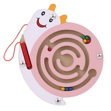 Load image into Gallery viewer, Children Magnetic Maze Toy Kids Wooden Puzzle Game Toy Kids Early Educational Brain Teaser Wooden Toy Intellectual Stevvex Board