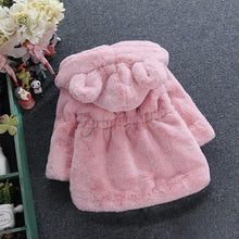 Load image into Gallery viewer, Baby Girl Modern Designer Style Jacket Hooded Cute Thicker Warm Soft Toddler Coat For Kids
