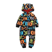 Load image into Gallery viewer, Modern Popular Fashion Newborn One Piece Fleece Hooded Jumpsuit Long Sleeved Baby Body suits Romper For Girls and Boys Kids