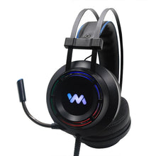 Load image into Gallery viewer, Modern Gaming Headset with Mic LED Light Deep Bass Game Stereo Earphones Headphones for PC PS4 (Black)
