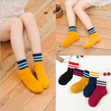 Load image into Gallery viewer, 5 Pairs Baby Boys Winter Socks Cartoon Bear Kids Spring Autumn Cotton Breathable For Kids