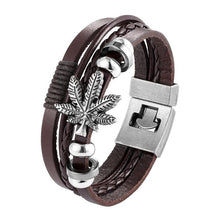 Load image into Gallery viewer, Trendy Modern Jewelry Leather Bracelet Men Braided Multilayer Anchor Bracelets Ladies Rope Chain for Male Jewelry Classic Style
