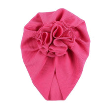 Load image into Gallery viewer, Baby Flower Turban Headwraps Caps Elastic Hair Accessories Bow For Baby Girls