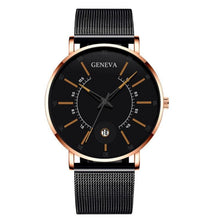Load image into Gallery viewer, Men Watches Luxury Fashion Mens Business Watch Ultra Thin Stainless Steel Mesh Belt Quartz Wrist Watch For Men's and Boys