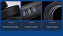 Load image into Gallery viewer, Belts for 3.5cm Width Sports Car Brand Fashion Automatic Buckle Black Genuine Leather Men's Jeans High Quality Waist Male Strap