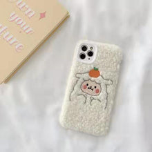Load image into Gallery viewer, Cute Brown Bear Plush Phone Case For Iphone 14 11 12 13 Pro Max 7 8 X XS Max XR SE2 Autumn And Winter Shockproof Full Case Cover Cute Bear Animal Winter Warm Plush Fabric Phone Case