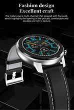 Load image into Gallery viewer, Modern Full Round Touch Display Smart Watch for Men In Business Luxury Style With IP68 Waterproof Protection and Heart Rate Blood Pressure Monitor 5 Days Standby Smartwatch