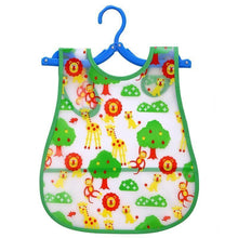 Load image into Gallery viewer, Modern Interesting Cartoon Adjustable Baby Bibs Waterproof Lunch Feeding Bibs Baby Cartoon Feeding Cloth Children Bib For Kids