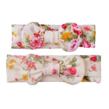 Load image into Gallery viewer, Mother & Baby Headband for Girl Bow Hairband Floral Elastic Hair Bands Parent-Child Turban Hair Accessories Bow For Mother and daughter