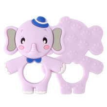 Load image into Gallery viewer, 2pcs Cartoon Baby Teether Animal Silicone Teether Raccoon Elephant Koala Giraffe Baby Teething Toys Accessories Perfect Toy For Kids