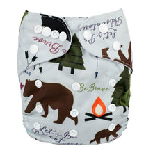 Load image into Gallery viewer, Modrn Printed Baby Pocket Cloth Diaper Nappy Reusable Adjustable Washable Nappies For Baby Boys and Baby Girls In Elegant Style