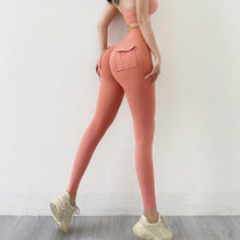 Load image into Gallery viewer, New Leggings Women's Pants Sport Yoga Pants Tight High Waist Elastic Women's Pocket Legging Women's High Waist Yoga Pants Tummy Control Slimming Bottom Leggings Workout Running Pants