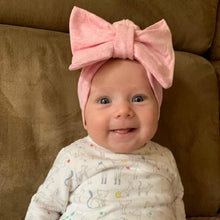 Load image into Gallery viewer, Baby Girl Hat Cotton Big Bow Cap For Baby Girls 2 Layer Butterfly Kids Caps Baby Beanie Winter Children's Hats