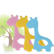 Load image into Gallery viewer, New Cute Giraffe Appease Teether Toy Teething Chew Toddler Silicone Natural Organic Food Perfect For Baby Boys and Girls