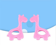 Load image into Gallery viewer, New Cute Giraffe Appease Teether Toy Teething Chew Toddler Silicone Natural Organic Food Perfect For Baby Boys and Girls