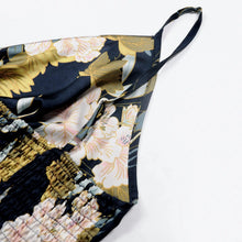 Load image into Gallery viewer, Navy Blue Satin Midi Dress with Tie Front - X-Large