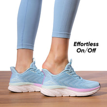 Load image into Gallery viewer, Women's Slip On Walking Shoes Running ActiveCushion Comfortable Tennis Breathable Non Slip Athletic Gym Workout Cross Training Sneakers 6 Light Blue - #GIAA73110001