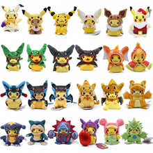 Load image into Gallery viewer, 24 Pcs Pokemon Pikachu Cosplay Toys Charizard Snorlax Garchomp Tyranitar Hydreigon Anime Stuffed Plush Cartoon Peluche Dolls - # BOT&G512610001