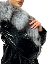 Load image into Gallery viewer, Genuine Silver Fox Fur Down Fill Coat